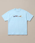 Batman Vs Iron Man Baby Blue oversized t-shirt — marvel dc funny, front print