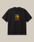 Bob The Builder Black oversized t-shirt — bob the builder thinks we cant do it, front print