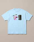 Corporate Courage Baby Blue oversized t-shirt, front print