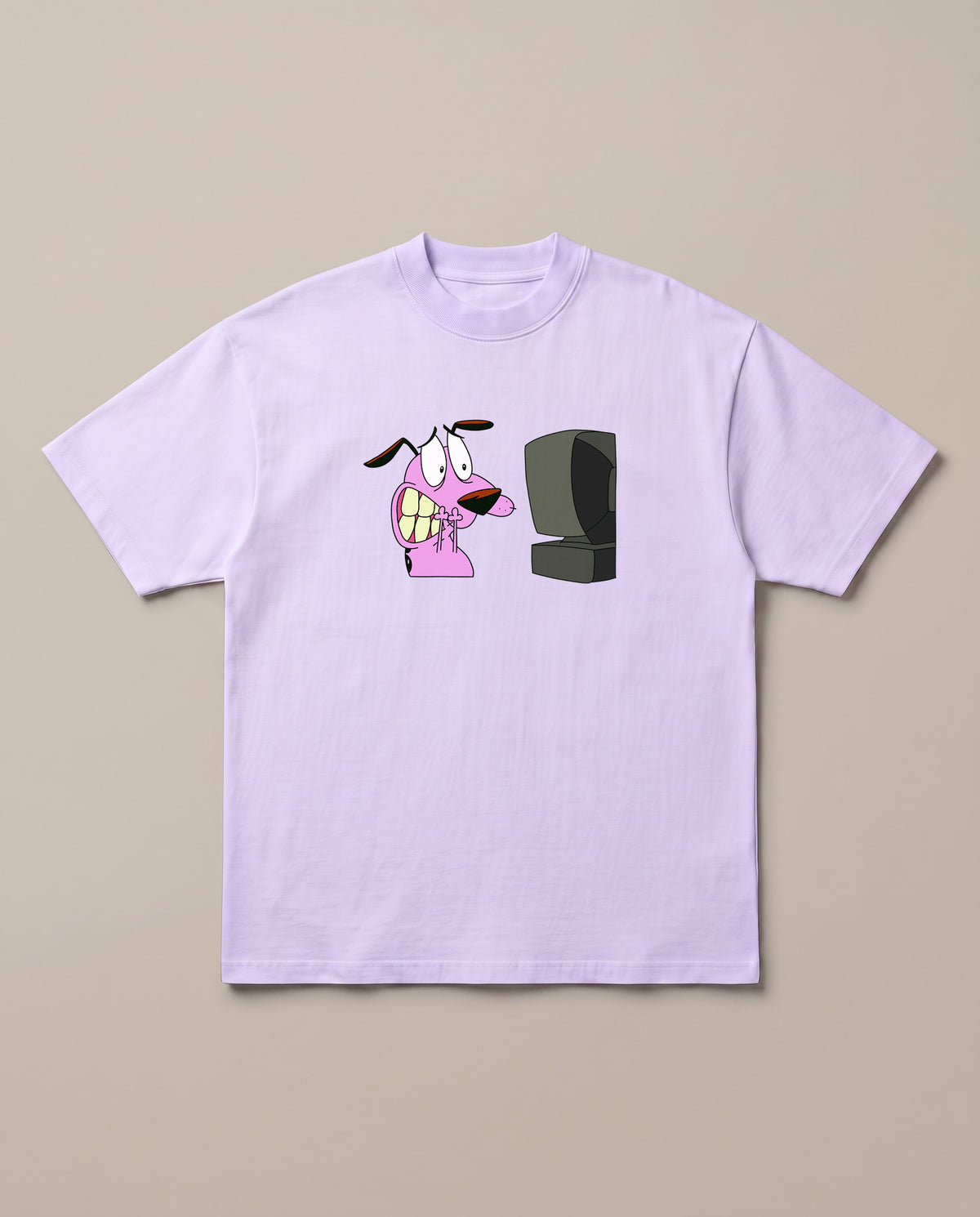 Corporate Courage Lavender oversized t-shirt, front print
