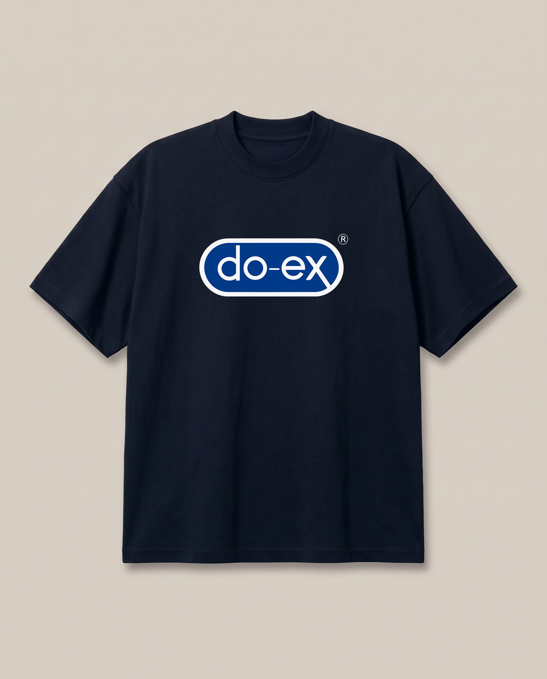 Do Ex Navy oversized t-shirt, front print