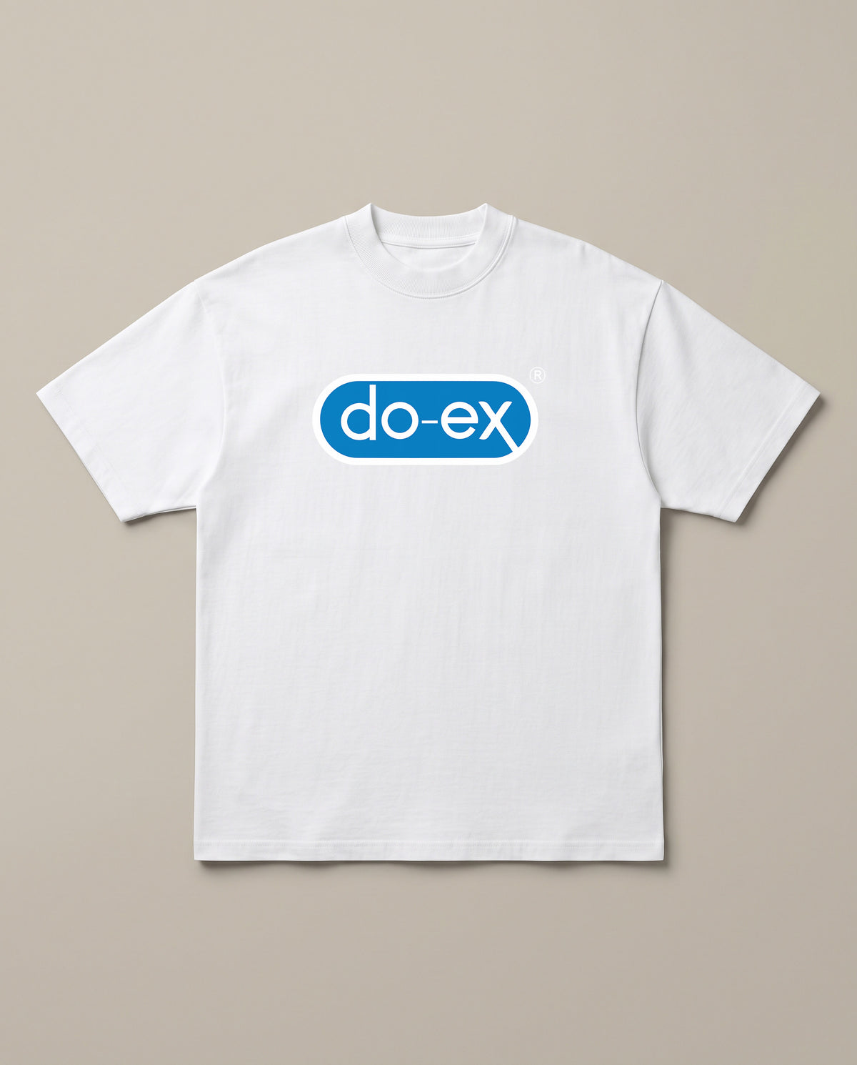 Do Ex White oversized t-shirt, front print