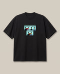 Auto Flash t-shirt Black oversized t-shirt — dc batman superman flash joke, front print