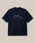FML Navy oversized t-shirt — fuck this that everyone, front print