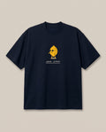 John Lemon Navy oversized t-shirt, front print