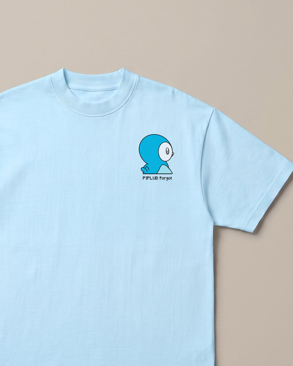 Brain Buffering… Baby Blue oversized t-shirt — piplub pokemon forgot, front print