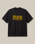 The Farce Awakens Black oversized t-shirt — may the force be with you star wars, front print
