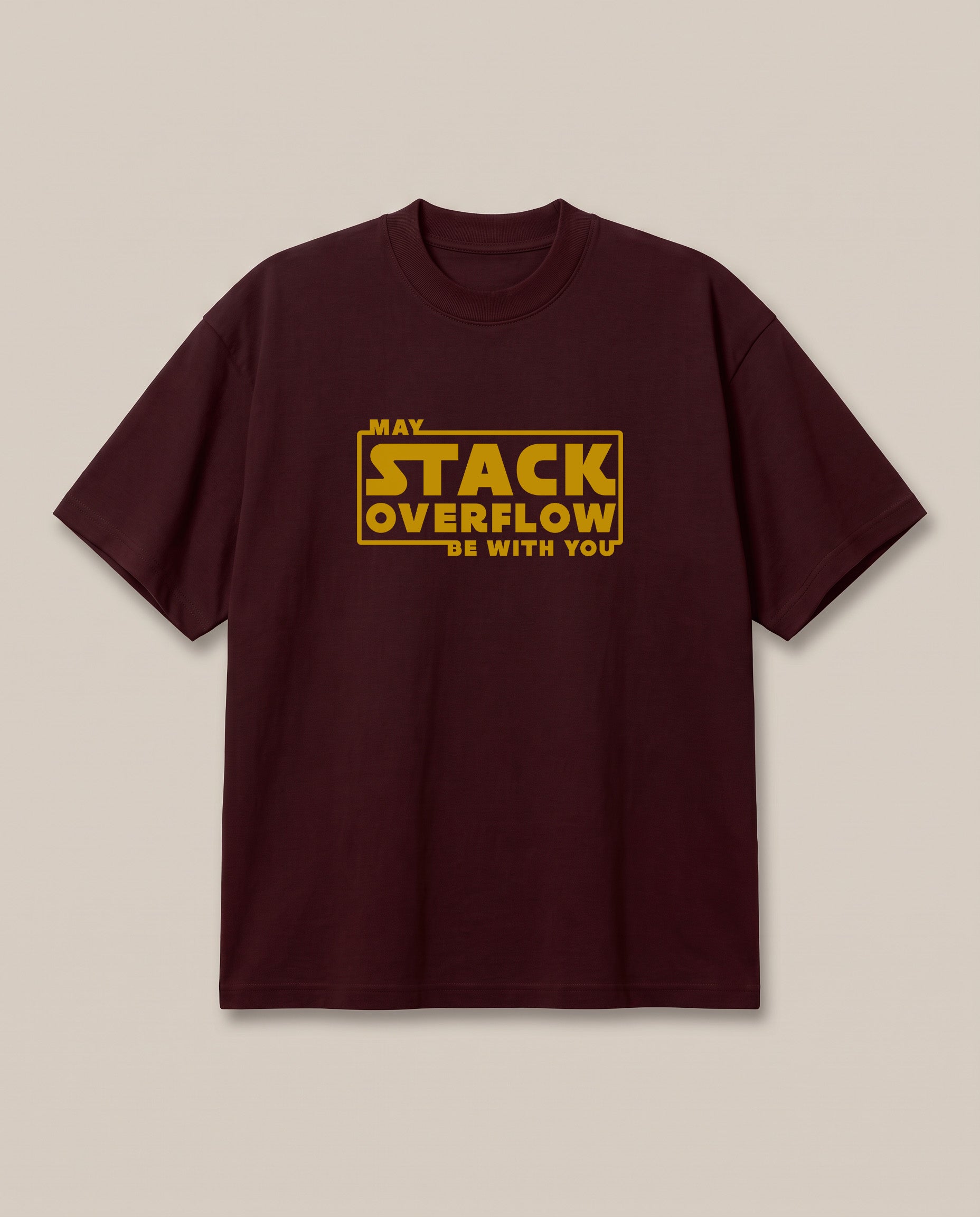 The Farce Awakens Maroon oversized t-shirt — may the force be with you star wars, front print