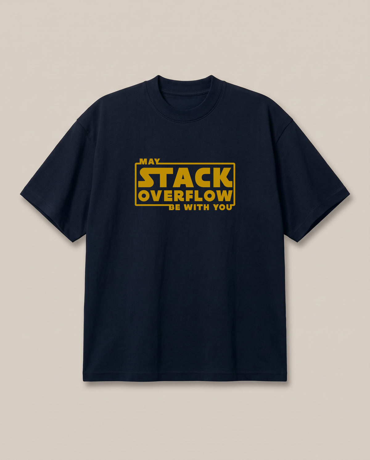 The Farce Awakens Navy oversized t-shirt — may the force be with you star wars, front print