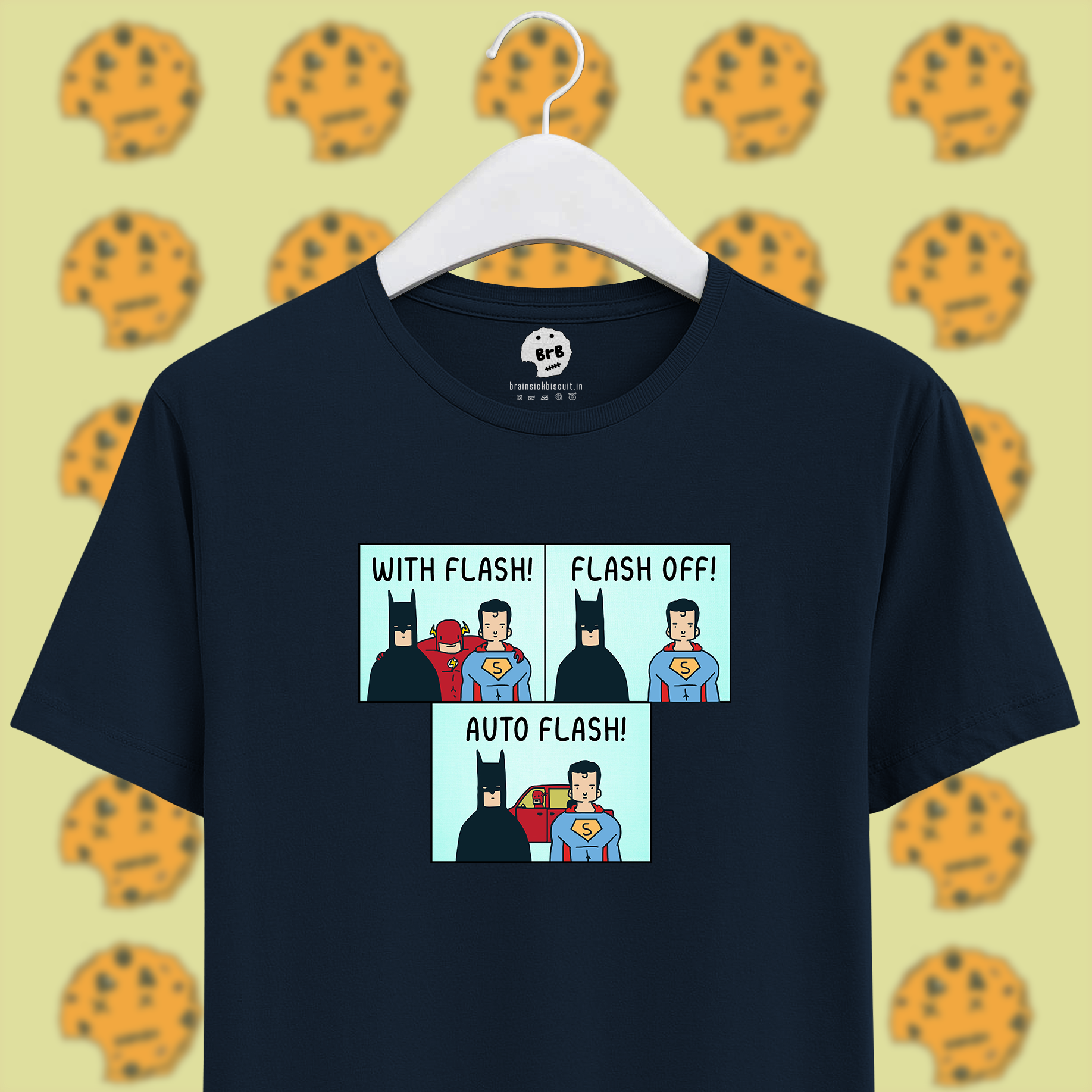 flash batman superman comic animated superman navy blue unisex t-shirt