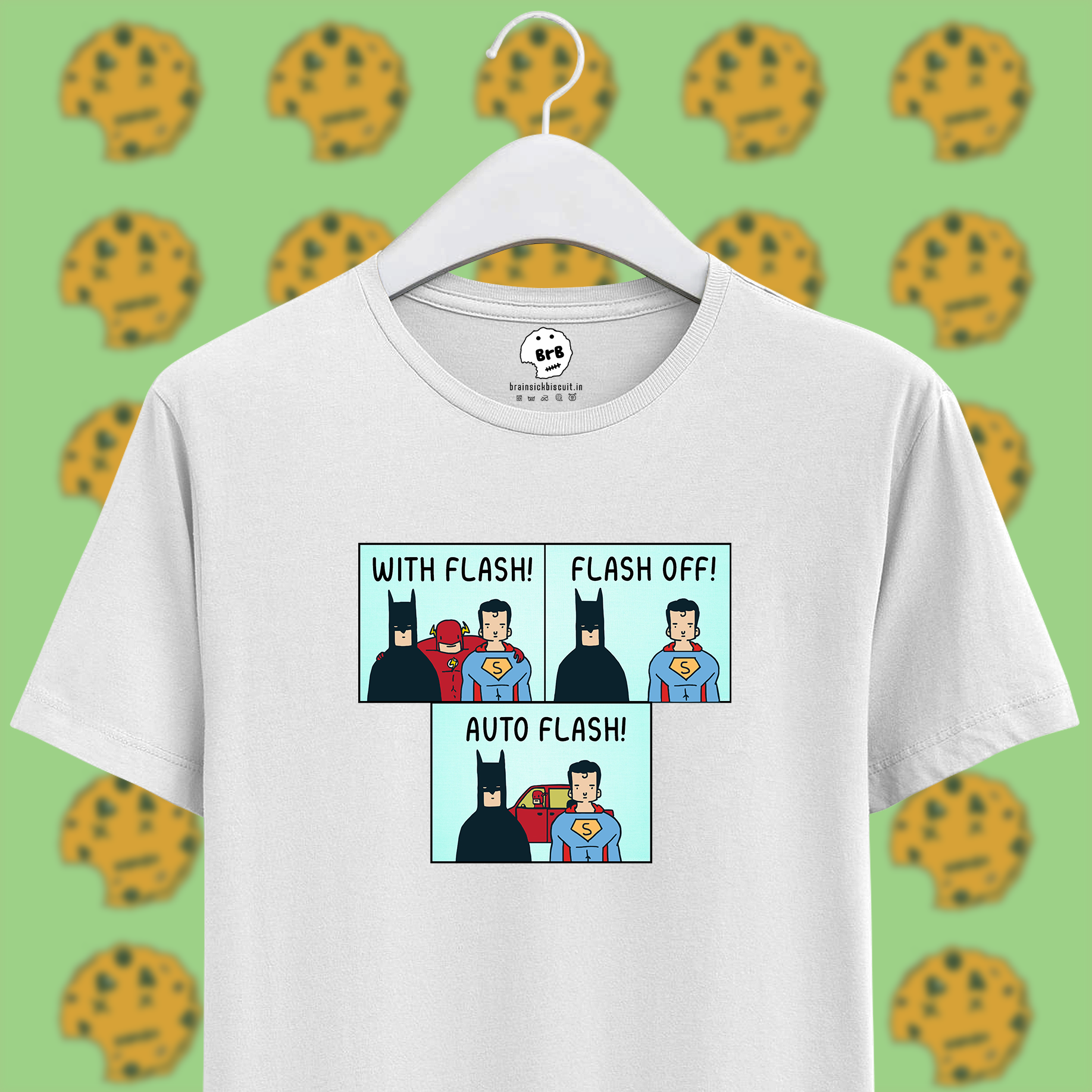 flash batman superman comic animated white unisex t-shirt