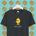john lennon yellow lemon pun on steel grey half sleeves unisex t-shirt.